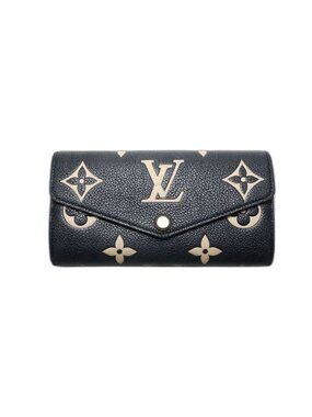 Louis Vuitton Monogram Empreinte Portefeuille Sarah Bicolor Leather Bifold